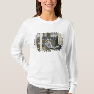 Camiseta Mulheres de Edgar Degas em um terraço do café,