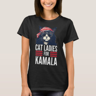 Camiseta Mulheres De Gato Sem Filhos Para Kamala Harris 202