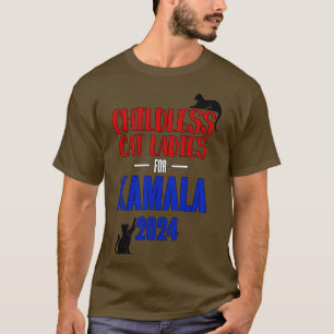 Camiseta Mulheres De Gato Sem Fios Para Kamala