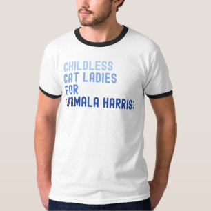 Camiseta Mulheres de Gato Sem Fios para Kamala Harris 2024