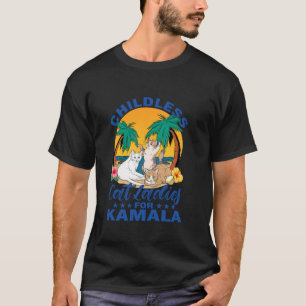 Camiseta Mulheres De Gato Sem Fios Para Kamala Harris 24 EU