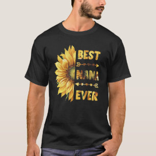 Camiseta Mulheres de girassol com Dia de as mães de Nana