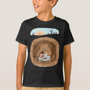 Camiseta Mulheres de Marmota Dia das Marmotas Mãe Café Prim