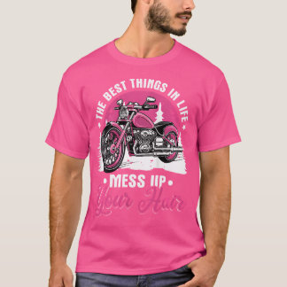 Camiseta Mulheres De Moto Motocicleta Divertida Amante De B