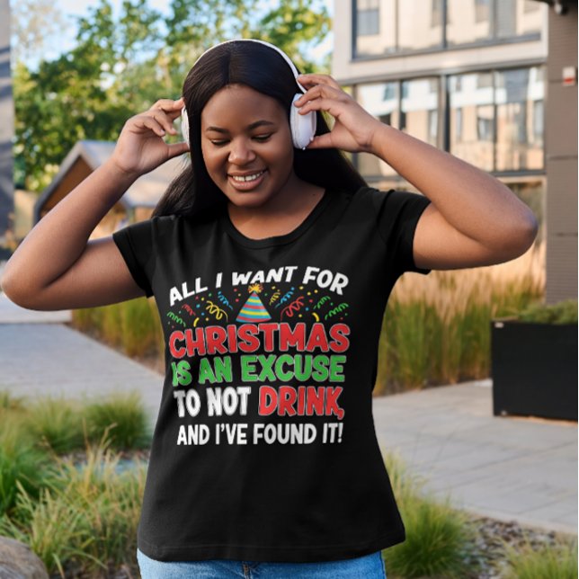 Camiseta Mulheres de Natal Sober (Criador carregado)