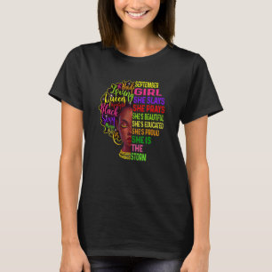 Camiseta Mulheres de setembro Menina Ela Apresenta e Reza A