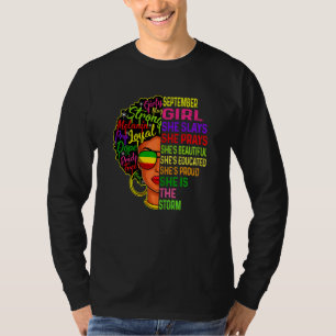 Camiseta Mulheres de setembro Menina Ela Apresenta e Reza A