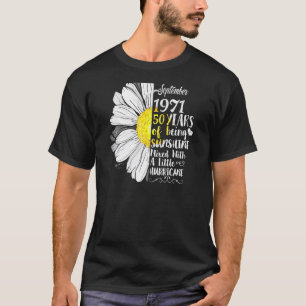 Camiseta Mulheres de setembro Meninas 1971 50 anos 50 anos