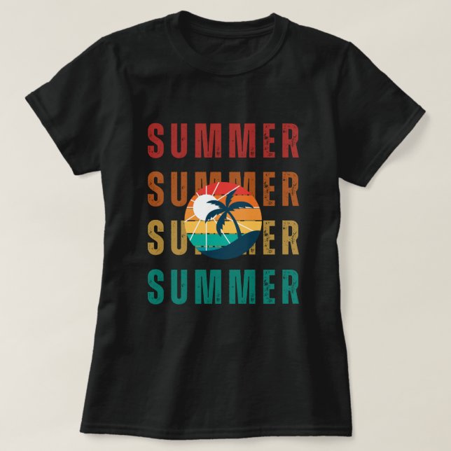 Camiseta Mulheres de Verão (Frente do Design)