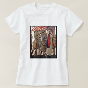 Camiseta Mulheres de WWI que nutrem recrutas