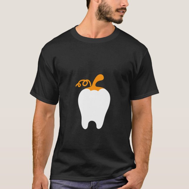Camiseta Mulheres Dentadas De Pumpkin Mamãe Fácil Cos De Ha (Frente)