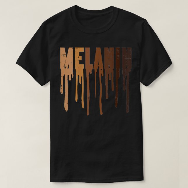 Camiseta Mulheres Derrubando Melanin Preto Orgulho Africano (Frente do Design)