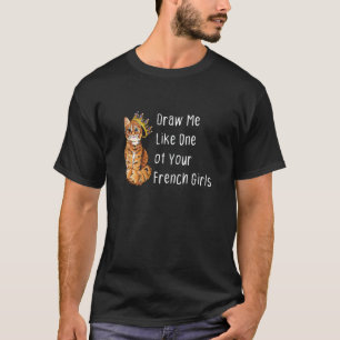 Camiseta Mulheres Desenhe-me Como Uma Das Suas Garotas Fran