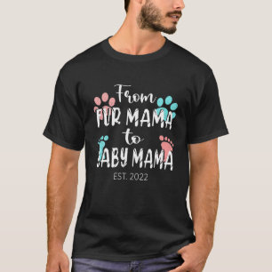 Camiseta Mulheres Dia de as mães Teto Pata Imprimir Pele D