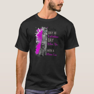 Camiseta Mulheres Dia de os namorados Maine Coon Cat Mãe Mã