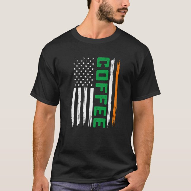Camiseta Mulheres Dias de São Patrícios de Bandeira America (Frente)