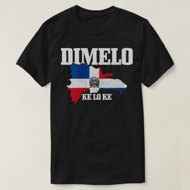 Camiseta Mulheres Dimelo Ke Lo Ke República Dominicana Band (Frente do Design)