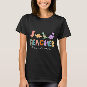 Camiseta Mulheres Dinossauras Professora Teachersaurus Rex 