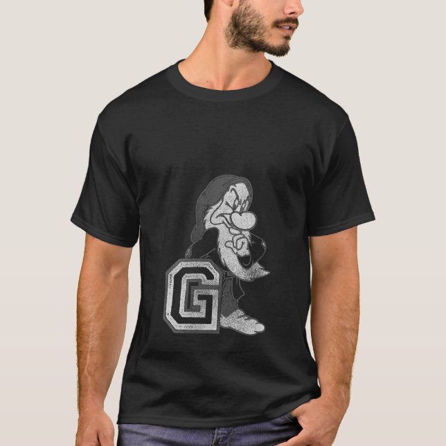 Camiseta Mulheres Disney Branca de Neve e Sete Anões Grumpy (Frente)