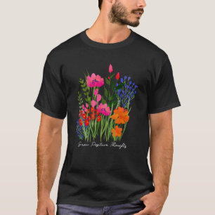 Camiseta Mulheres divertidas crescem pensamentos positivos