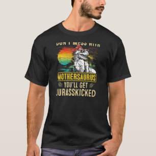 Camiseta Mulheres Divertidas Retro Mothersaurus Dinossaur R