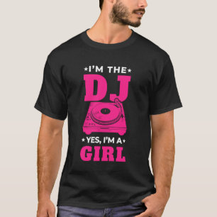 Camiseta Mulheres DJ Virar Mesa Rave Techno House Música Di