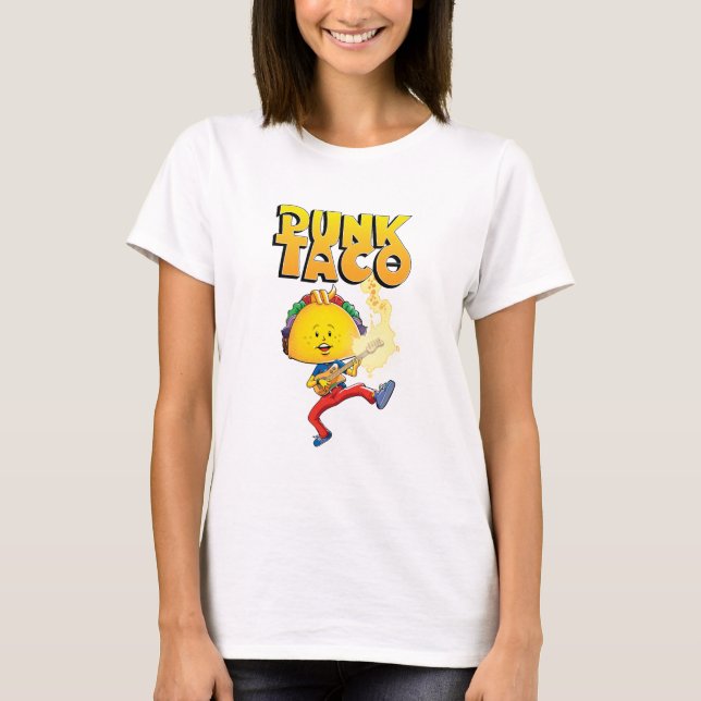 Camiseta Mulheres do clássico do TACO do PUNK (Frente)