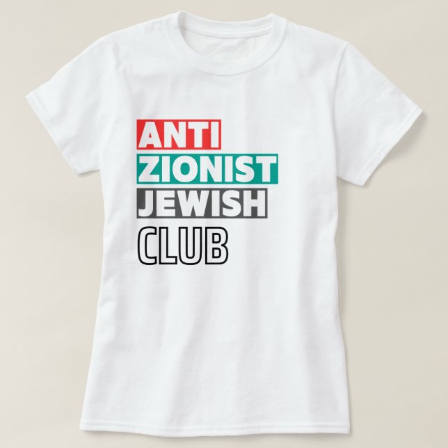 Camiseta Mulheres do Clube Judaico Anti-Sionista (Frente do Design)
