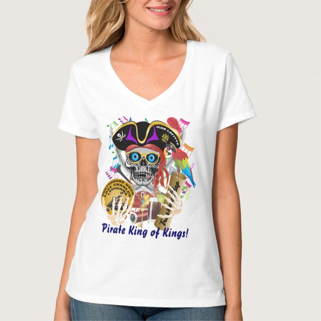 Camiseta Mulheres do contrabando do pirata toda a luz dos (Frente)