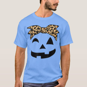 Camiseta Mulheres do Dia das Bruxas, Jack O Lanterna Leopar