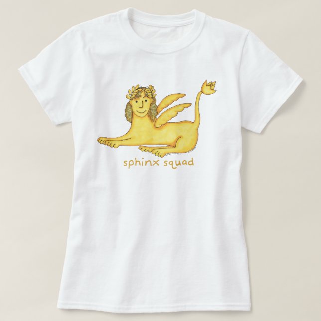 Camiseta Mulheres do pelotão da esfinge (vários estilos) (Frente do Design)
