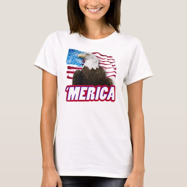 Camiseta 'Mulheres do t-shirt | de Merica (Frente)