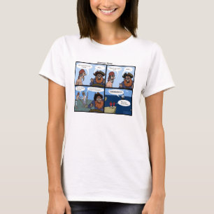 Camiseta Mulheres do t-shirt do pirata da gramática