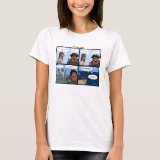 Camiseta Mulheres do t-shirt do pirata da gramática
