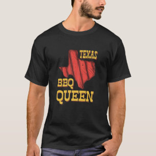 Camiseta Mulheres do Texas CHURRASCO Rainha Barbecue Fumand