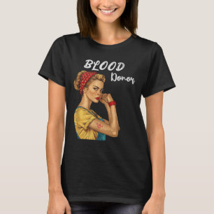 Camiseta Mulheres Doadoras de Sangue Bandana vive doação de