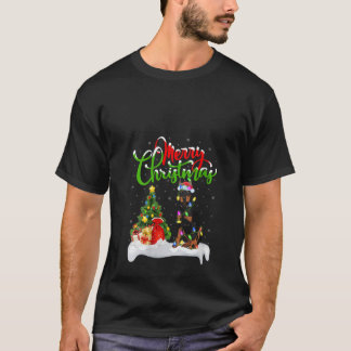 Camiseta Mulheres Doberman engraçado Amante do cão Natal il