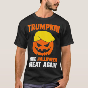 Camiseta Mulheres Donald Trump Trumpkin Pumpkin Halloween C