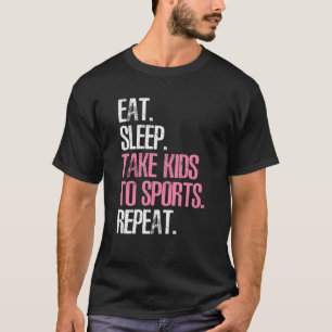 Camiseta Mulheres Dormindo Levam Crianças Para Esportes Rep