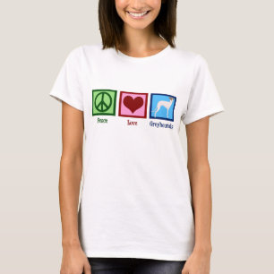 Camiseta Mulheres dos galgos do amor da paz