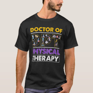 Camiseta Mulheres DPT Terapêutica Física Médica PTA Terapêu
