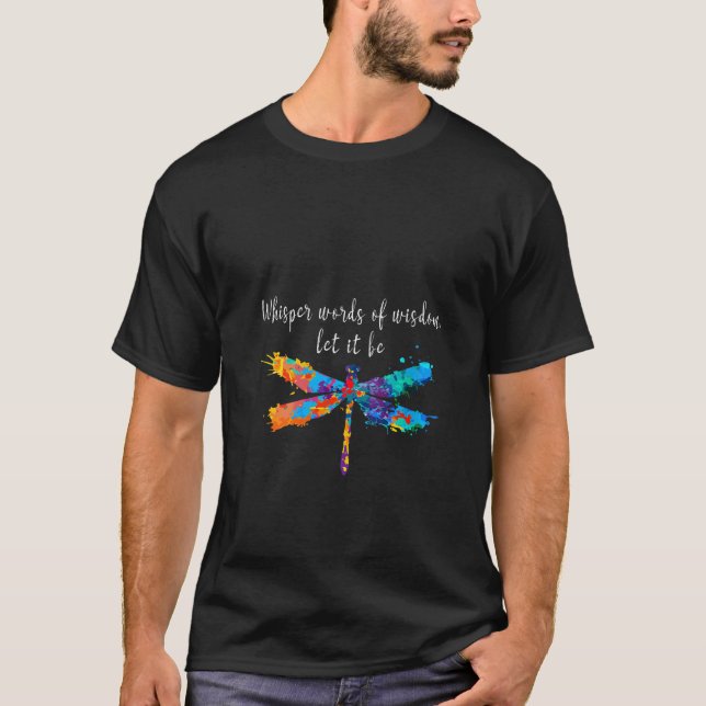 Camiseta Mulheres Dragonfly para mulheres fuja de fé espiri (Frente)