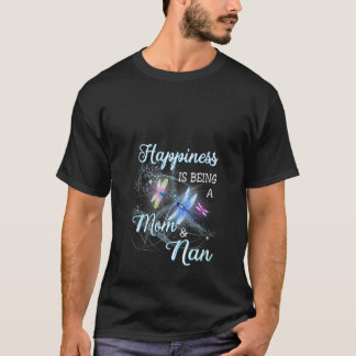 Camiseta Mulheres Dragonvoam Felicidade É Ser Mãe E Nan