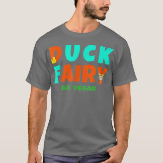Camiseta Mulheres DUCK FAIRY Ir Vegan V Neck