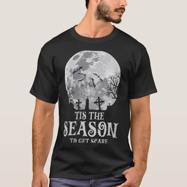 Camiseta Mulheres É a Temporada Y Lua Assombrada Sinistro H (Frente)