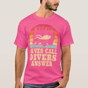 Camiseta Mulheres e Homens de Caverna Resposta de Mergulhad