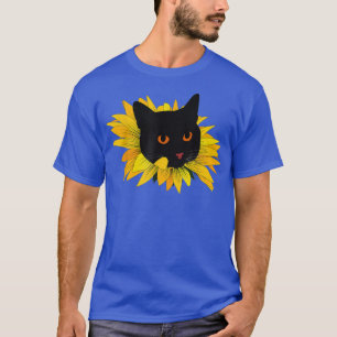 Camiseta Mulheres e homens Gatos de girassol, amantes Legal