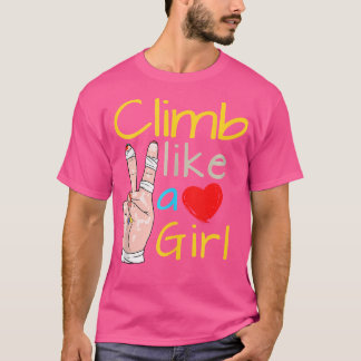 Camiseta Mulheres E Meninas Na Escalada