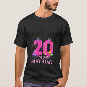 Camiseta Mulheres é minha 20 Aniversário Doce rosquinha Fel