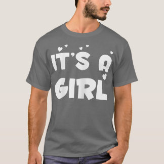 Camiseta Mulheres é uma garota, uma revelação de gênero